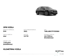 Poročilo o preverjanju vozila - Škoda Octavia - Combi 2,0 TDI Style DSG - 10 - Predogledna slika