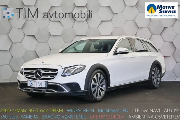 Zunanja slika - Mercedes-Benz E Class All-Terrain - 220d 4-Matic 9G-Tronic AirMATIC 194KM - 1