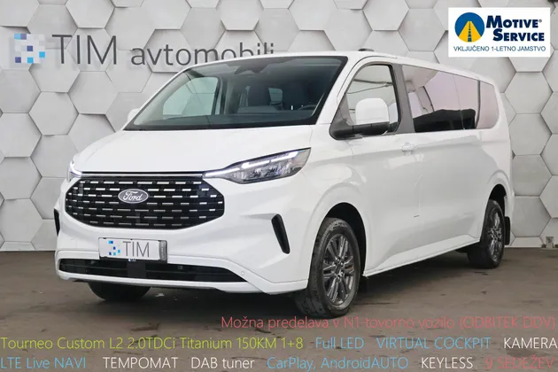 Zunanja slika - Ford E-Transit Custom - L2 2.0 TDCi Titanium 150KM 1+8 - 1