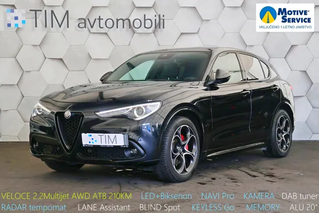 Zunanja slika - Alfa Romeo Stelvio - Veloce 2.2 Multijet Q4 AT8 210KM - 1