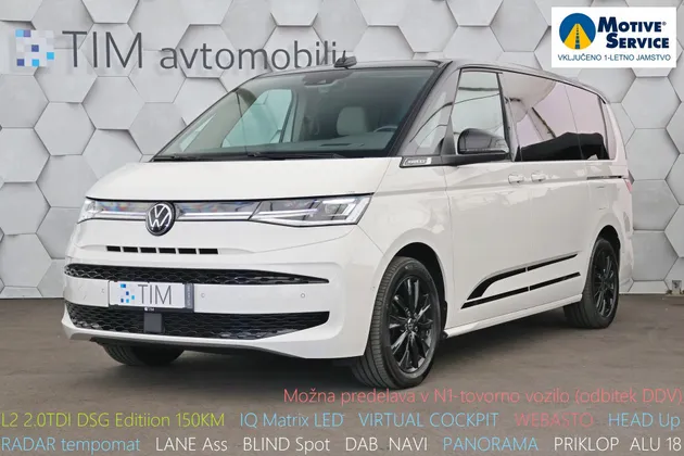 Zunanja slika - Volkswagen Multivan - T7 L2 2.0 TDI DSG Edition 150KM - 1