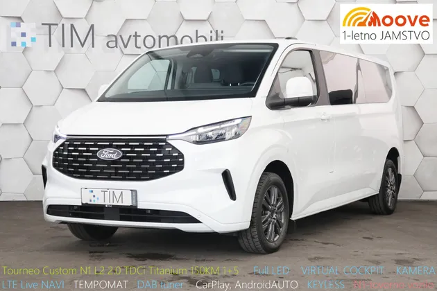 Zunanja slika - Ford E-Transit Custom - L2 2.0 TDCi Titanium 150KM 1+8 - 1